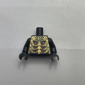 LEGO Ninjago BLACK MINIFIG TORSO - Purple Gold Bone Skeleton Suit Overlord 70728